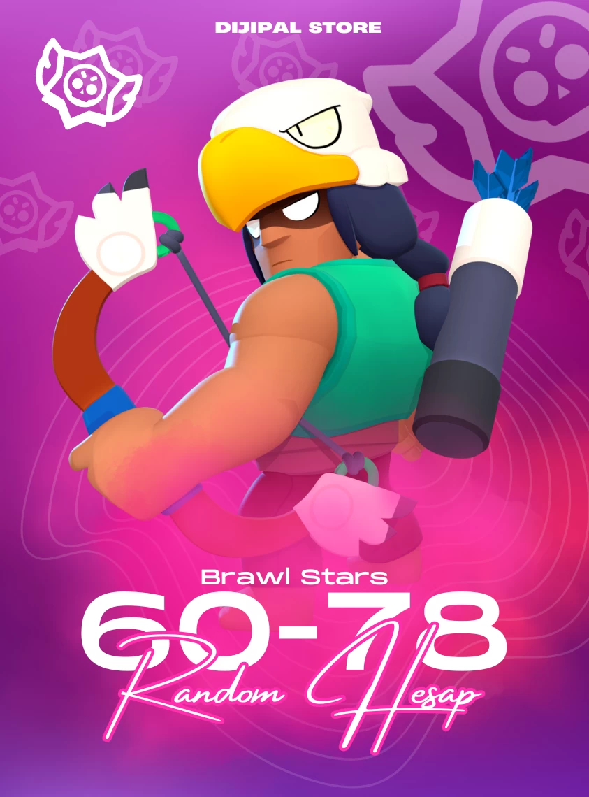 Brawl Stars E-POSTA GARANTİLİ 60-78 Random Hesap